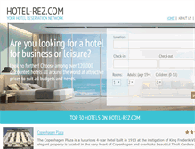 Tablet Screenshot of hotel-rez.com